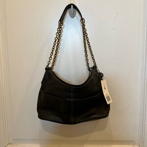 The Sak Black Chain Strap Shoulder Bag